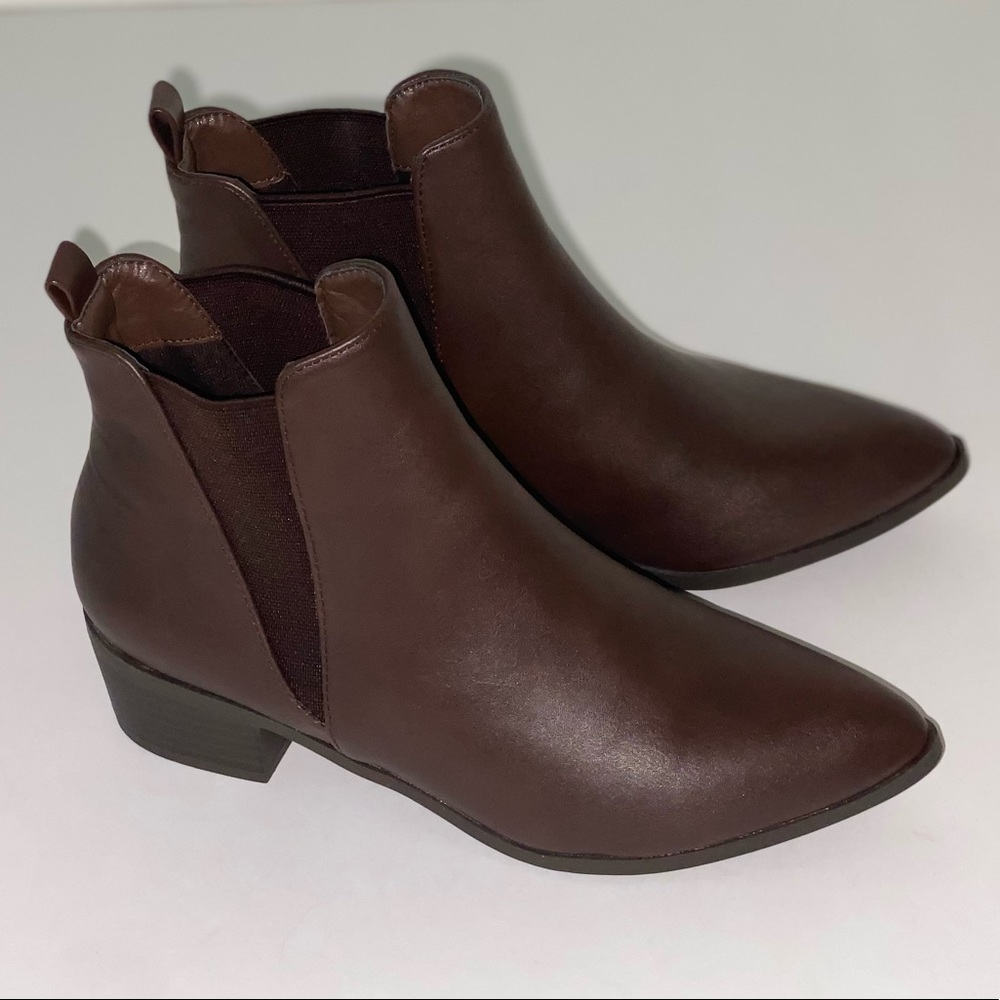 Top Moda Brown Ankle Boots - Picture 9 of 9